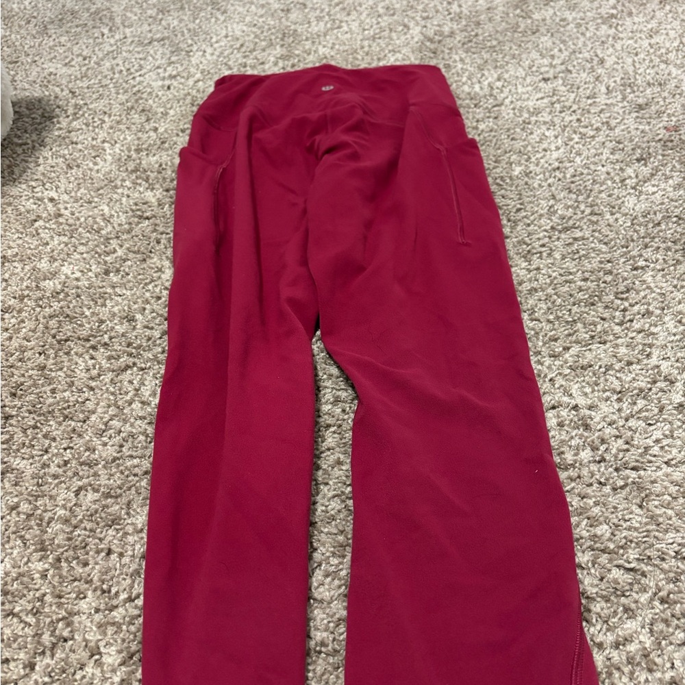 Lululemon Athletica Red Leggings